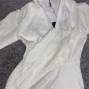 White Going Out Fringe Dress